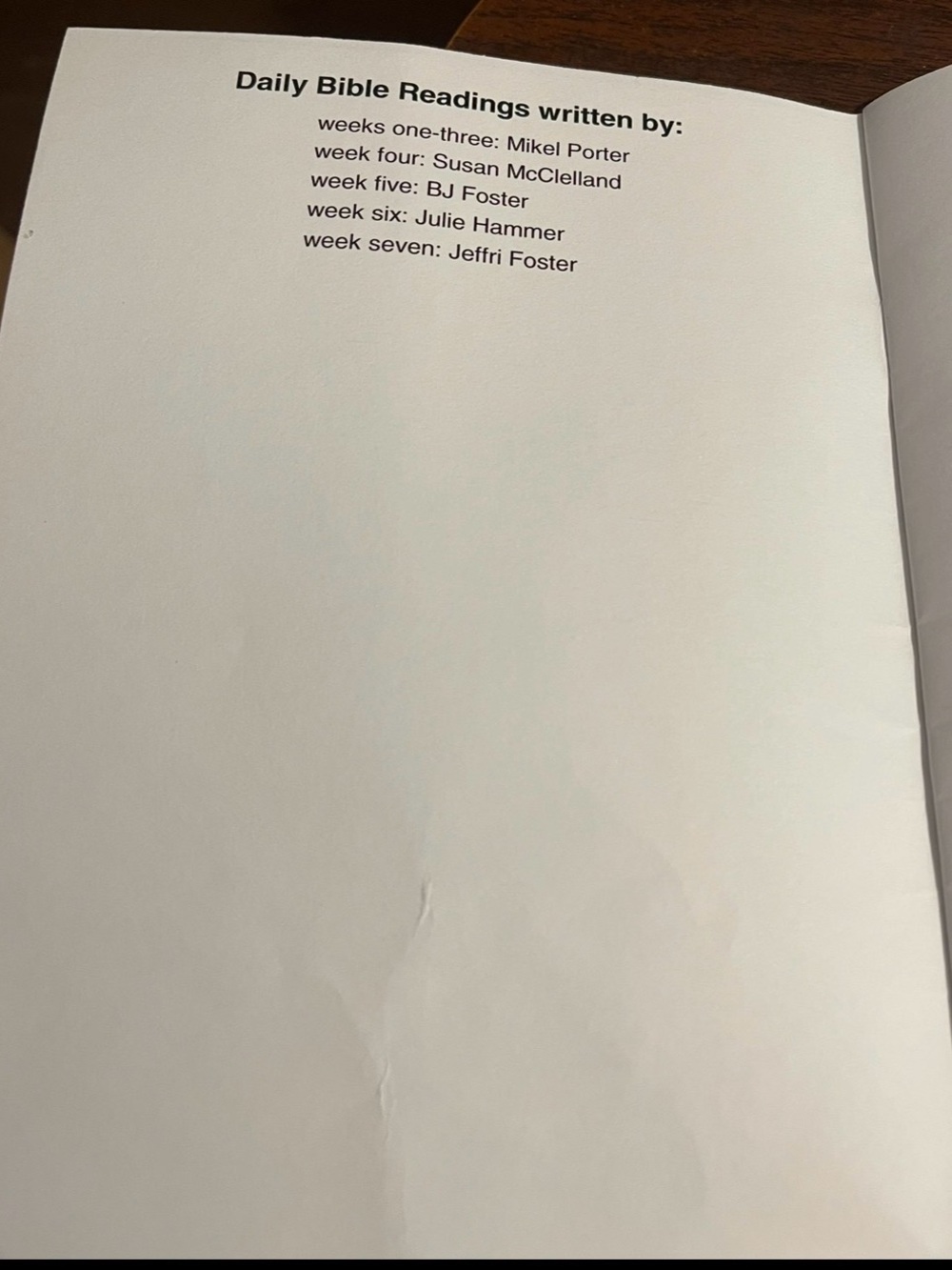 Mythbusters Daily Bible Reading Booklet